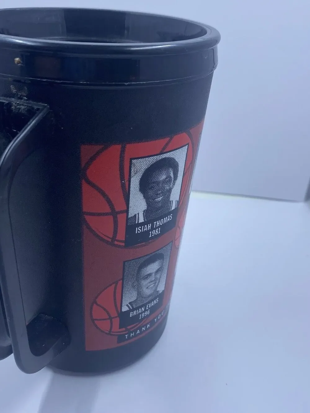 ALADDIN TRAVEL MUG CUP INDIANA UNIVERSITY HOOSIERS LEGENDS OF BASKETBALL 20OZ